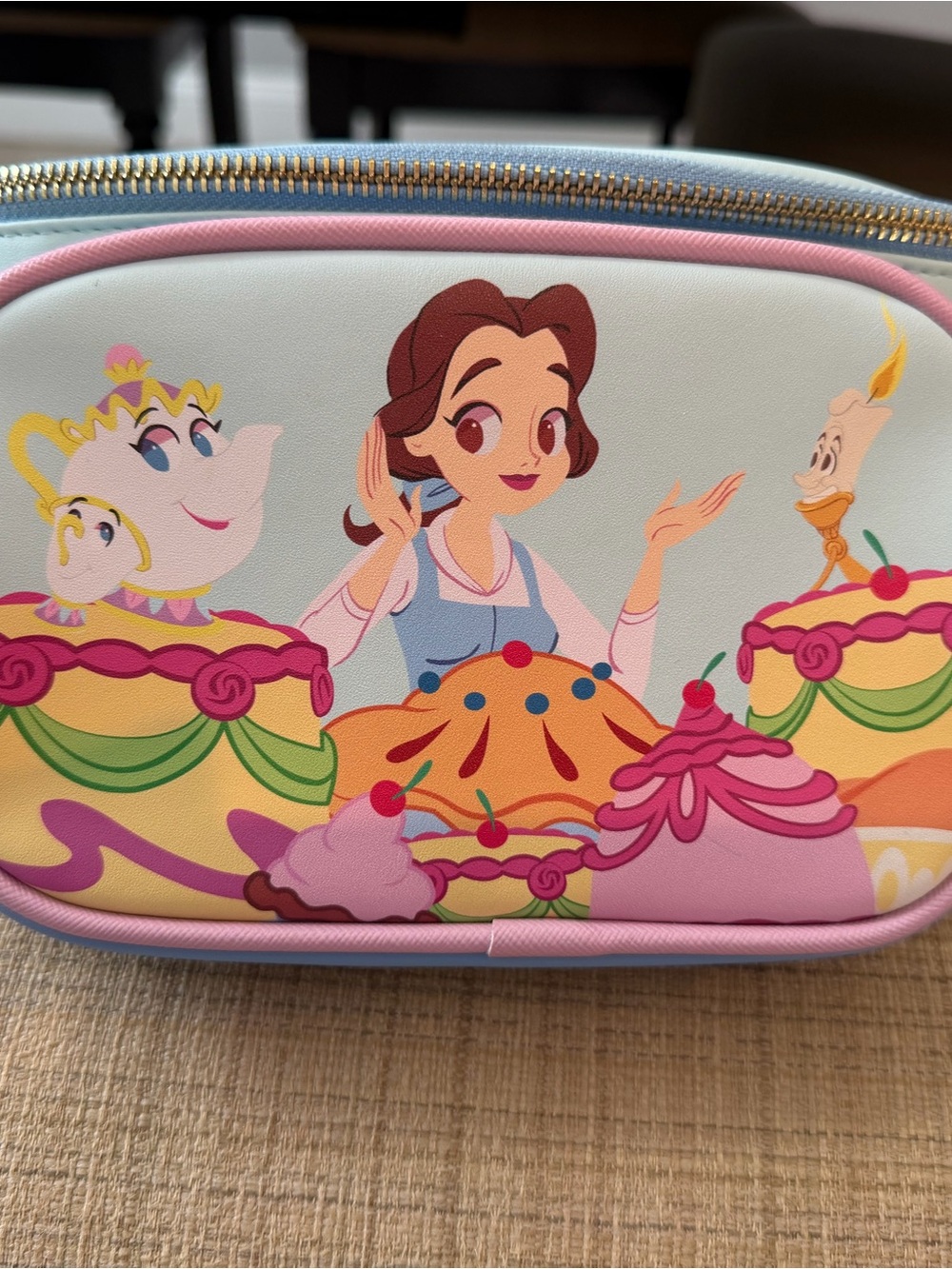Loungefly Belle and Friends Pastel Multi-Color Crossbody Bag